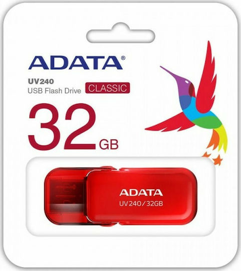 Adata DashDrive UV240 32GB USB 2.0 Stick Red
