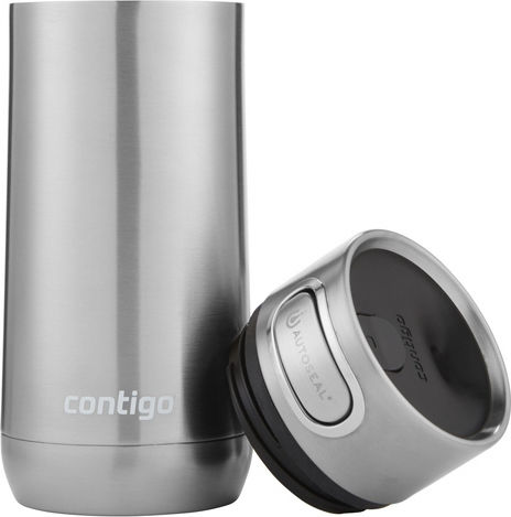 Contigo Luxe Autoseal Glass Thermos Stainless Steel BPA Free 360ml Gold with Mouthpiece