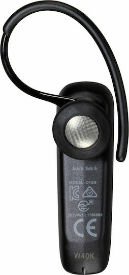 Talk 5 Ohrstöpsel Bluetooth-Freisprecheinrichtung Kopfhörer Schwarz