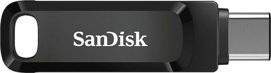 Sandisk Ultra Dual Drive Go 128GB USB 3.1 Стик с връзка USB-C & USB-A Черен