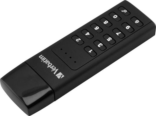 Verbatim Keypad Secure 32GB USB 3.0 Стик Черен
