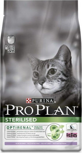 Pro Plan OptiRenal Hrana Uscată Pentru Pisici Adulte Sterilizate Cu Curcan 0.4kg