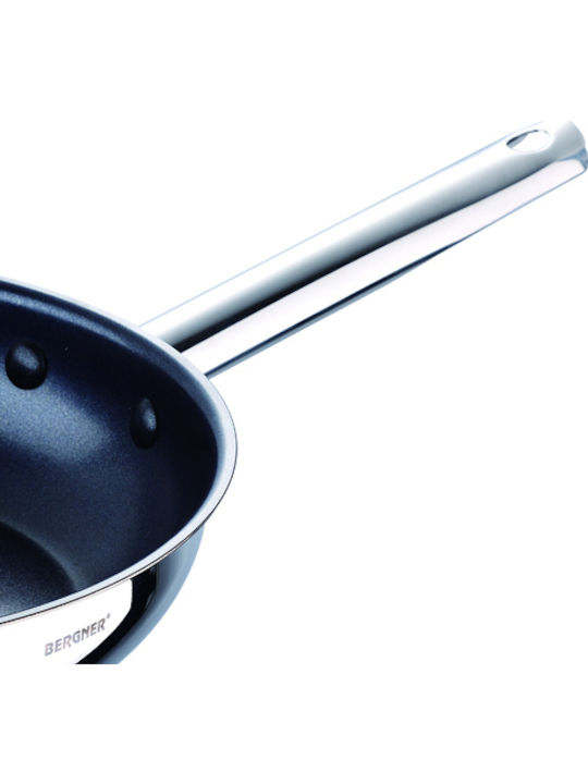 Bergner Gourmet Pan made of Stainless Steel with Non-Stick Coating 24cm