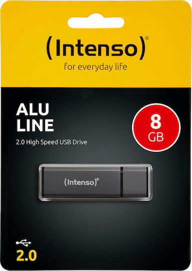 Intenso Alu Line 8GB USB 2.0 Stick Gray