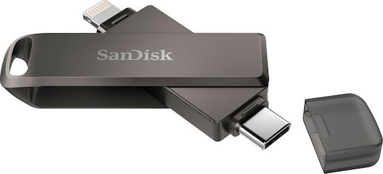Sandisk iXpand Luxe 64GB USB 3.1 Stick mit Verbindung Blitzschlag & USB-C Schwarz