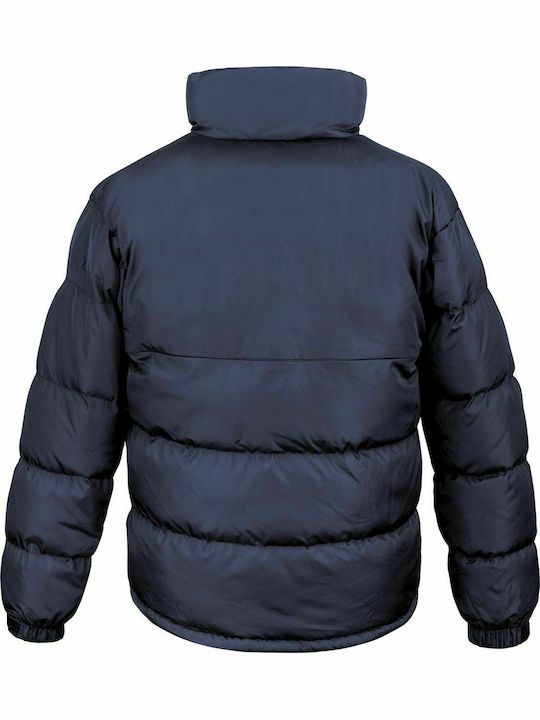 Result Holkam Men's Winter Puffer Jacket Waterproof and Windproof Navy Blue