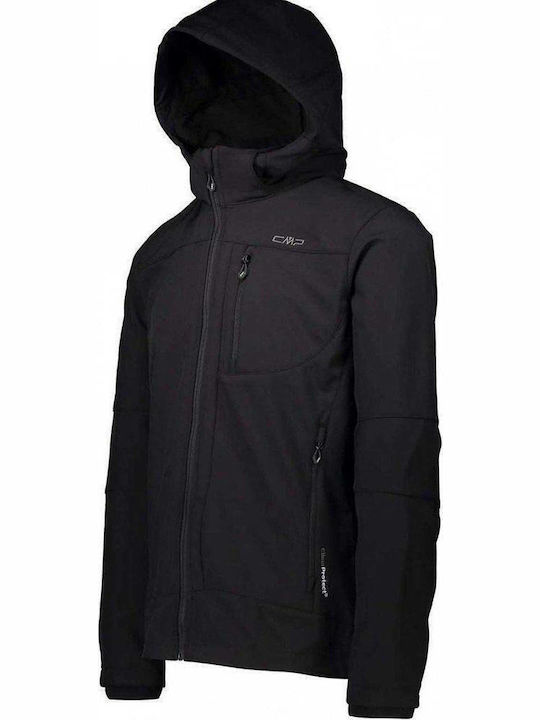 Winter Jacket Softshell Waterproof and Windproof Black