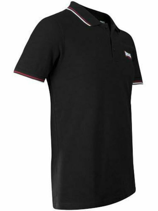 Lion Polo Short Sleeve T-shirt Black