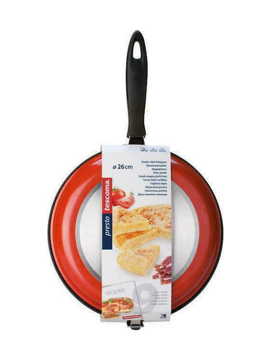 Tescoma Presto Double Omelette Maker made of Aluminum with Non-Stick Coating 26cm