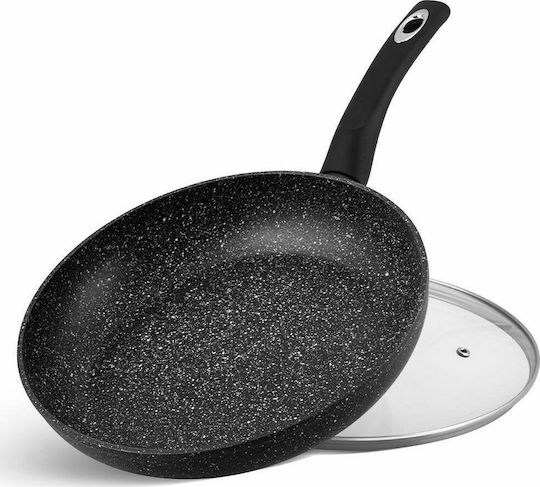 Edenberg Pan Made of Cast Aluminum with Lid with Non-Stick Coating Black 30cm