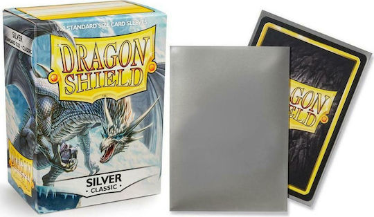 Dragon Shield Dragon Shield Silver Card Sleeves Standard Size 100τμχ Silver ART10008