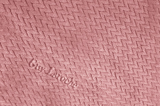 Guy Laroche Rombus Κουβέρτα Fleece Μονή 160x220εκ. Coral