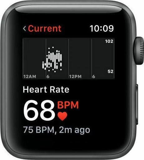 Apple Watch Series 3 Aluminium 42mm Waterproof with Heart Rate Monitor (Space Grey)