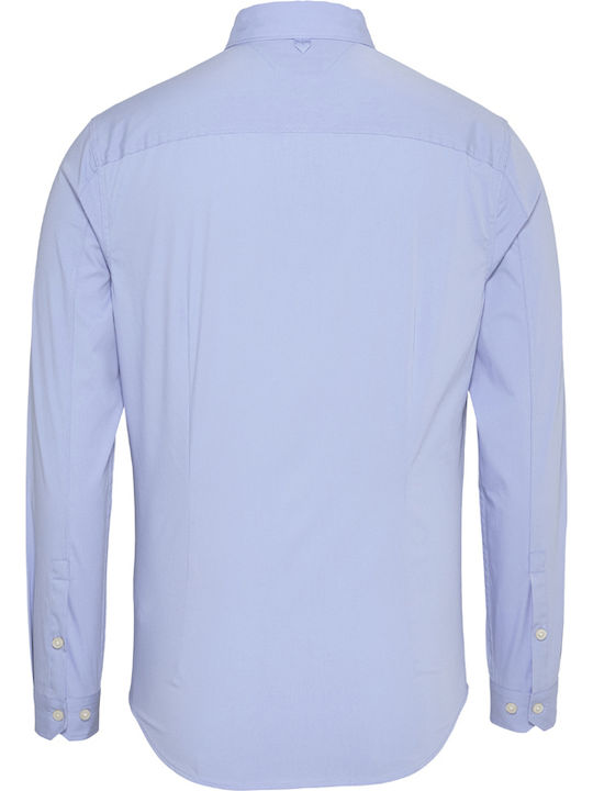 DM0DM04405 Long-sleeved Cotton Shirt Light Blue