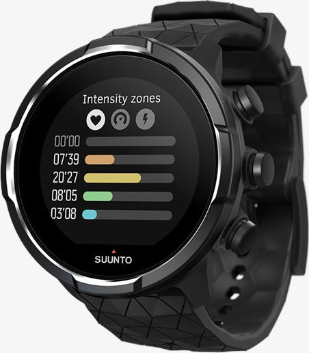 Suunto 9 Baro Stainless Steel 50mm Waterproof Smartwatch with Heart Rate Monitor (Titanium Black)
