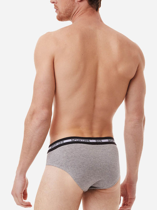 Ανδρικά Σλιπ Μαύρο / Γκρι 2Pack