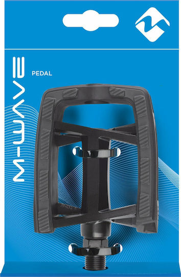 M-Wave Steady Flat 2 Педали за Велосипед Платформа Черен