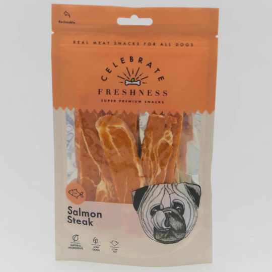Celebrate Freshness Salmon Steak Leckerli für Hunde mit Lachs 100gr 84066