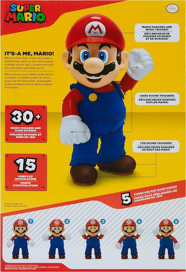 Jakks Pacific Super Mario: Mario It's-A Me! Talking Φιγούρα Δράσης 30εκ.