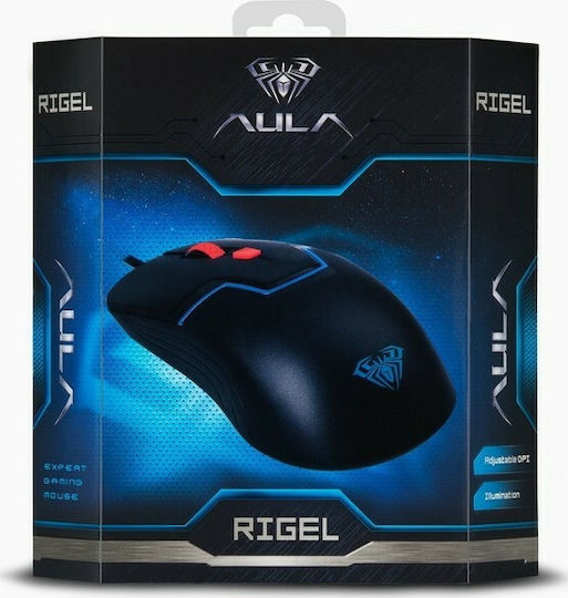 Aula Rigel Gaming Ποντίκι Μαύρο