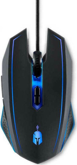 Spartan Gear Phalanx + MousePad Геймърско Мишка 3000 DPI Черен