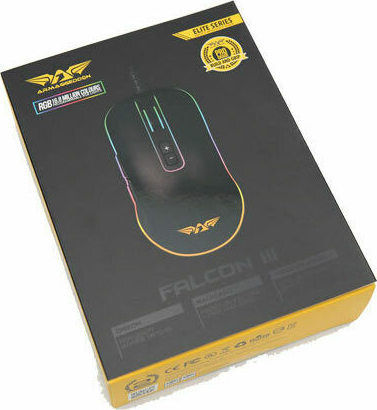 Armaggeddon Falcon III RGB Gaming Mouse 10000 DPI Black