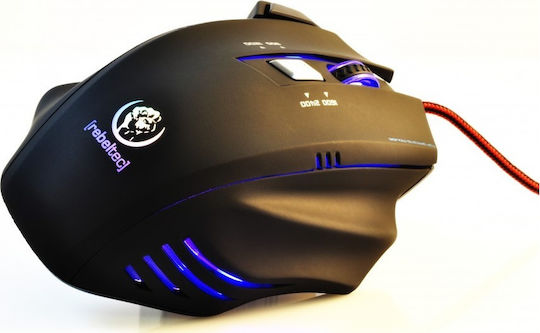 Rebeltec Punisher 2 Gaming Ποντίκι Μαύρο