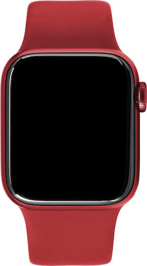 Apple Watch Series 6 Aluminium 40mm Αδιάβροχο με Παλμογράφο (Product Red)
