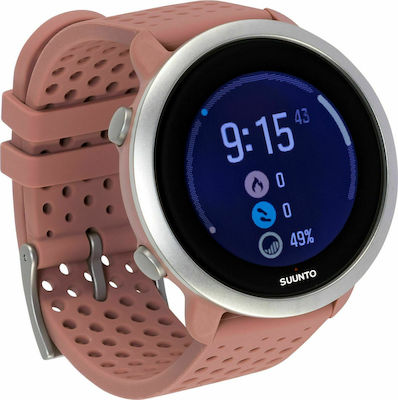 Suunto 3 Fitness 43mm Smartwatch mit Pulsmesser (Granite Red)