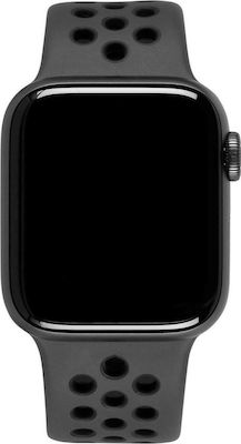 Apple Watch Series 5 Nike Aluminium 44mm Αδιάβροχο με Παλμογράφο (Μαύρο)