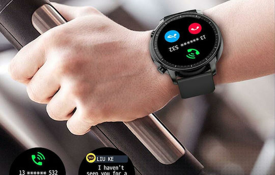 Colmi V23 Pro Smartwatch με Παλμογράφο (Μαύρο)