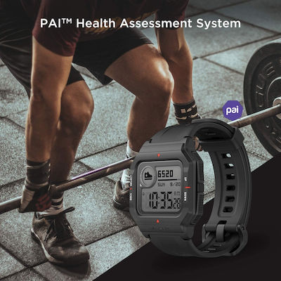 Amazfit Neo Rezistent la apă Ceas inteligent cu pulsometru (Negru)