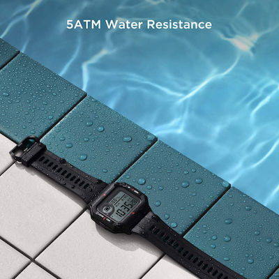 Amazfit Neo Rezistent la apă Ceas inteligent cu pulsometru (Negru)