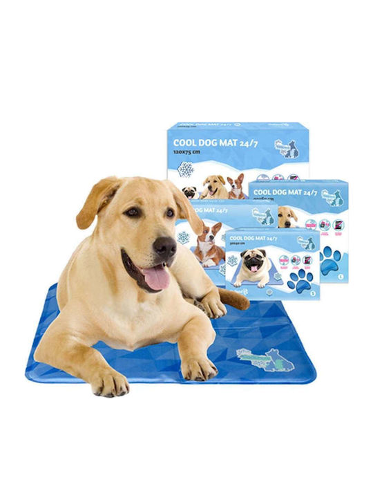 Coolpets Cool Dog Mattress Dog Rectangle Cooling Blue 40x30cm