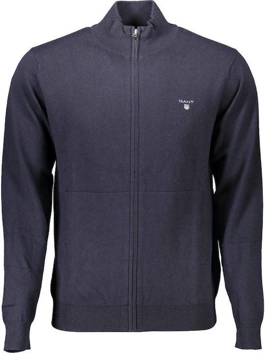 Men's Knitted Cardigan Navy Blue