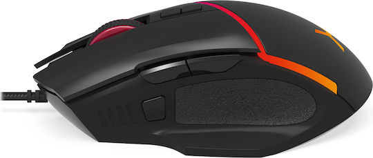 Krux Fuze Mouse RGB Gaming Mouse 12000 DPI Negru