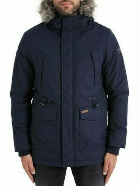 -TT610 3 in 1 Winter Jacket Parka Waterproof and Windproof Navy Blue