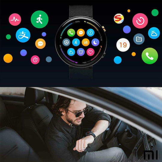 Amazfit Nexo Ceramică 36mm Smartwatch cu eSIM și Pulsometru (Negru)