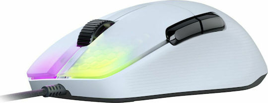 Roccat Kone Pro RGB Gaming Ποντίκι 19000 DPI Λευκό