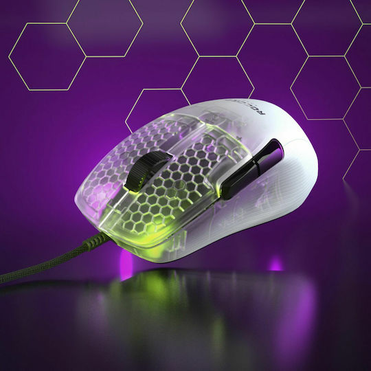 Roccat Kone Pro RGB Gaming Ποντίκι 19000 DPI Λευκό