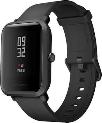 Amazfit Bip 39mm Smartwatch mit Pulsmesser (Schwarz)