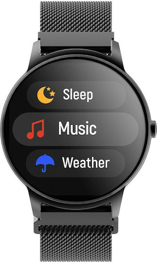 Forever Forevive 2 SB-330 Smartwatch mit Pulsmesser (Schwarz)