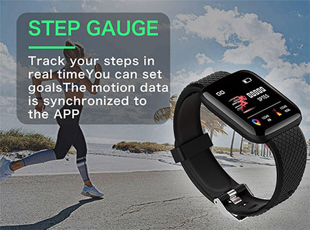 Y68 Smartwatch με Παλμογράφο (Μαύρο)