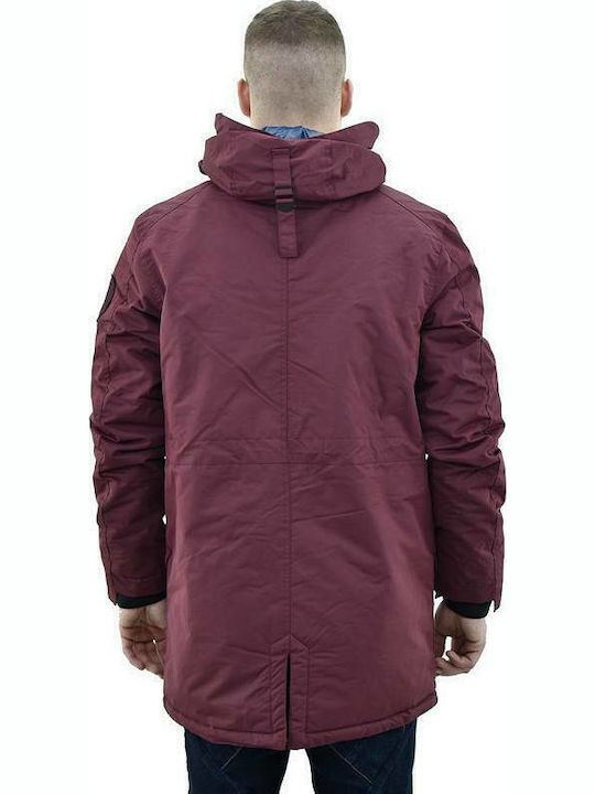Men's Winter Parka Jacket Cherry