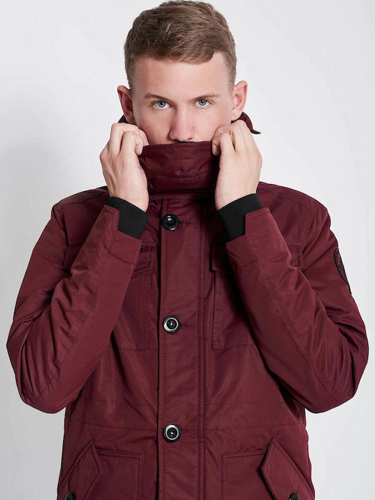 Men's Winter Parka Jacket Cherry