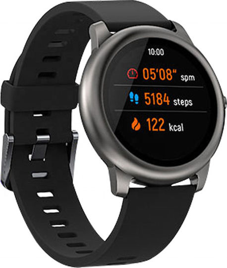 Haylou Solar LS05 45mm Smartwatch με Παλμογράφο (Μαύρο)