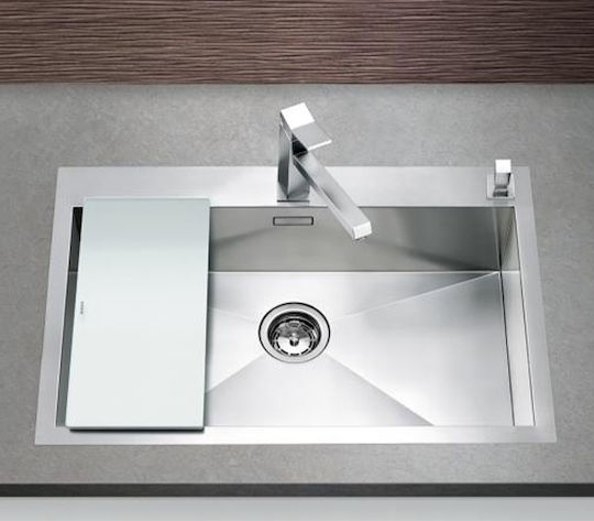 Blanco Zerox 700-IF/A (PushControl) 521631 Drop-In Sink Inox Satin W76xD51cm Silver