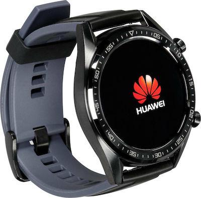 Huawei Watch GT Stainless Steel 46mm Waterproof with Heart Rate Monitor (Black)