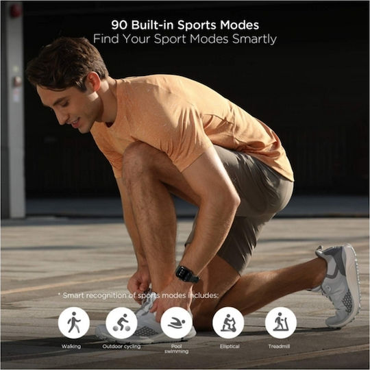 Amazfit GTS 2e Aluminium 43mm Αδιάβροχο Smartwatch με Παλμογράφο (Moss Green)