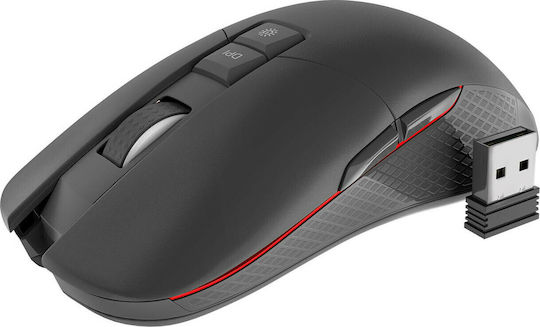 Genesis Zircon 330 Безжична Геймърска Мишка 3600 DPI Черен